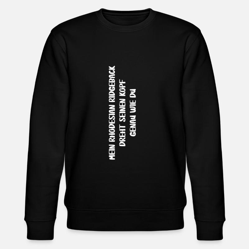 Rhodesian Ridgeback Tshirt - Rhodesian Ridgeback - Stanley/Stella Unisex Bio-Sweatshirt CHANGER  - Schwarz