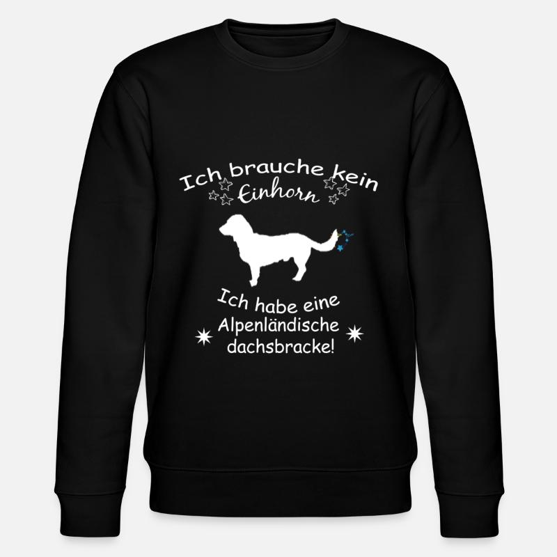 Alpenländische Dachsbracke - Stanley/Stella Unisex Bio-Sweatshirt CHANGER  - Schwarz