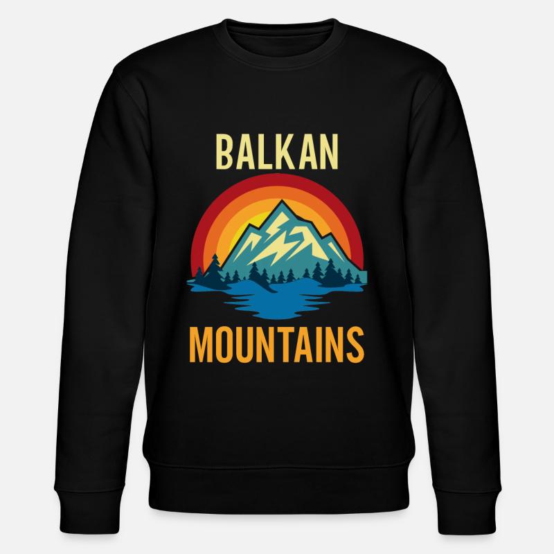 Balkan Mountains Sunset - Stanley/Stella CHANGER Unisex Organic Sweatshirt - black