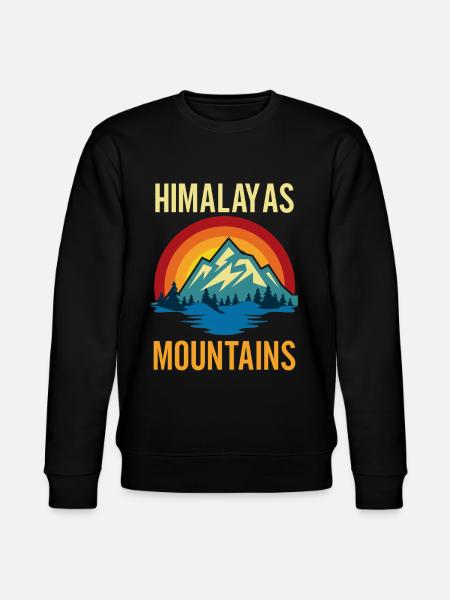 Himalayas Mountains Sunset - Stanley/Stella CHANGER Unisex Organic Sweatshirt - black