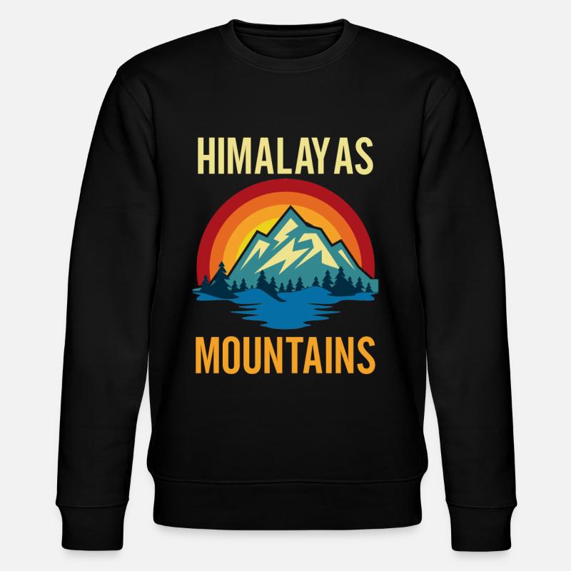 Himalayas Mountains Sunset - Stanley/Stella CHANGER Unisex Organic Sweatshirt - black