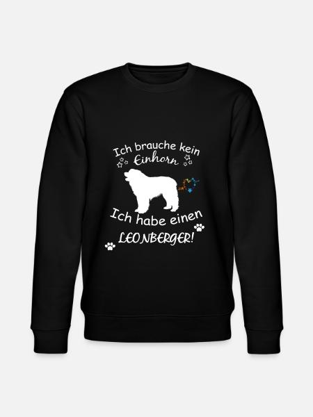 Leonberger Hund - Leonberger - Stanley/Stella Unisex Bio-Sweatshirt CHANGER - Schwarz
