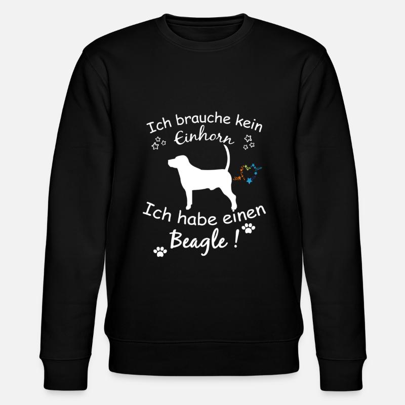 Beagle Hund - Beagle - Stanley/Stella Unisex Bio-Sweatshirt CHANGER  - Schwarz