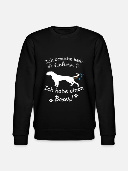 Boxer Hund - Deutscher Boxer - Stanley/Stella Unisex Bio-Sweatshirt CHANGER  - Schwarz