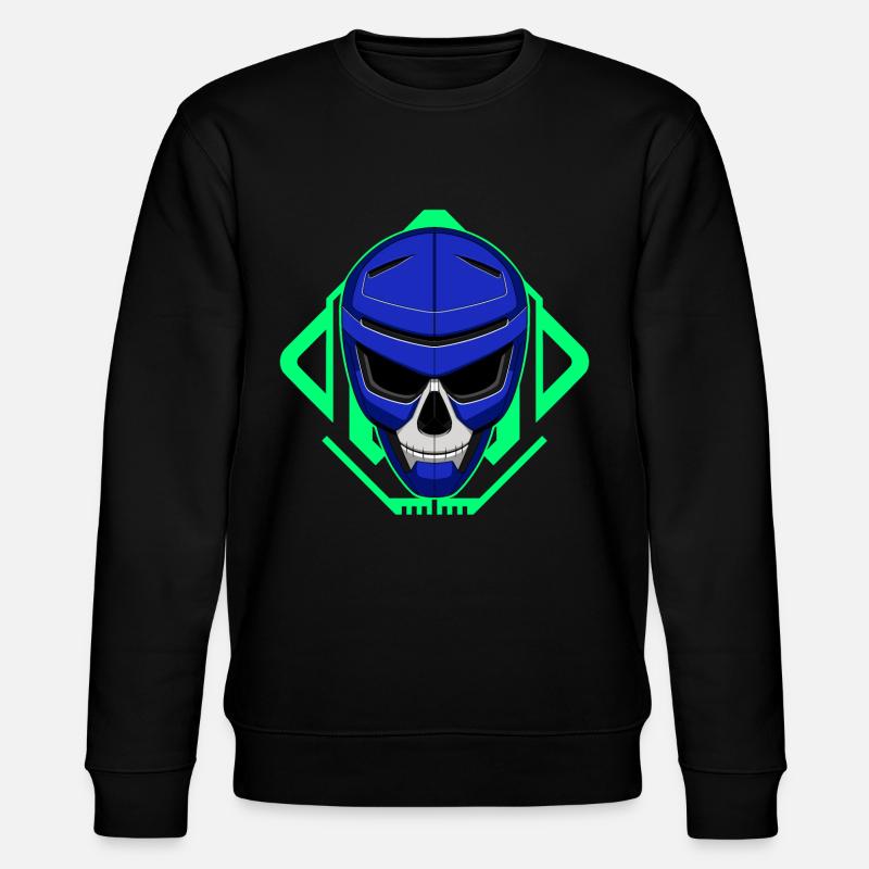 Skull Robot - Stanley/Stella CHANGER Unisex Organic Sweatshirt - black