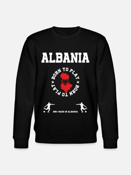 Albanien - Stanley/Stella Unisex Bio-Sweatshirt CHANGER  - Schwarz