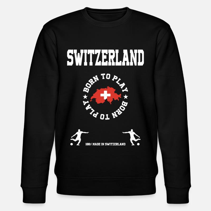 Switzerland - Stanley/Stella CHANGER Unisex Organic Sweatshirt - black