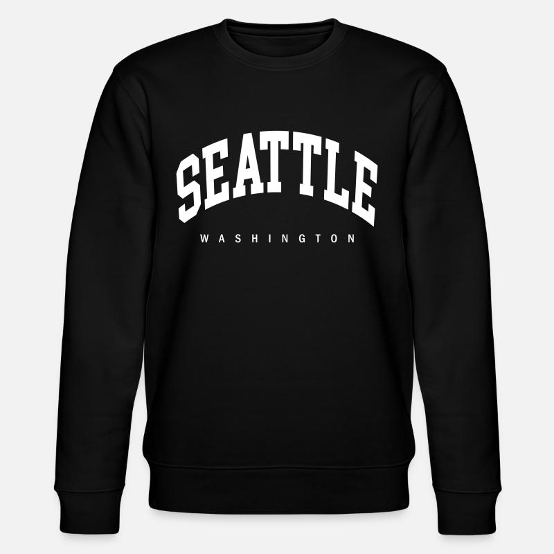 Seattle - Stanley/Stella CHANGER Unisex Organic Sweatshirt - black