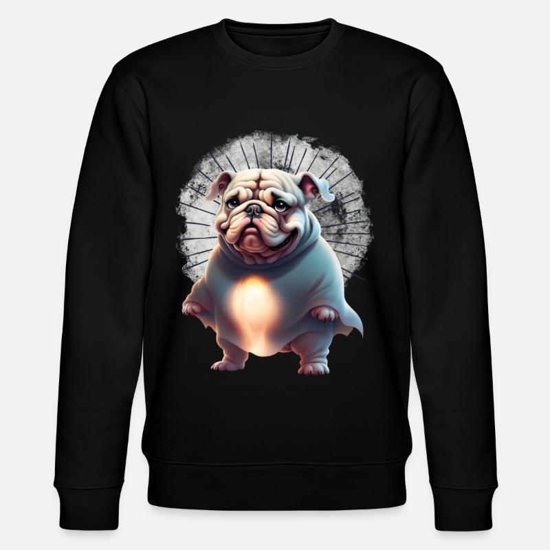 Bouledogue Halloween chien CHIENS - Sweat bio CHANGER Stanley/Stella Unisexe - noir