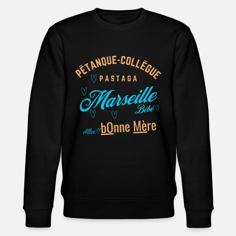 Marseille Fun Tee - Sweat bio CHANGER Stanley/Stella Unisexe - noir