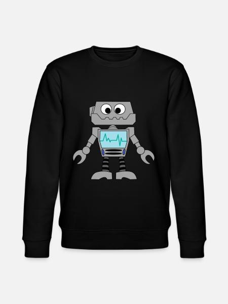Roboter Technik Computer Elektronik Geschenkidee - Stanley/Stella Unisex Bio-Sweatshirt CHANGER  - Schwarz