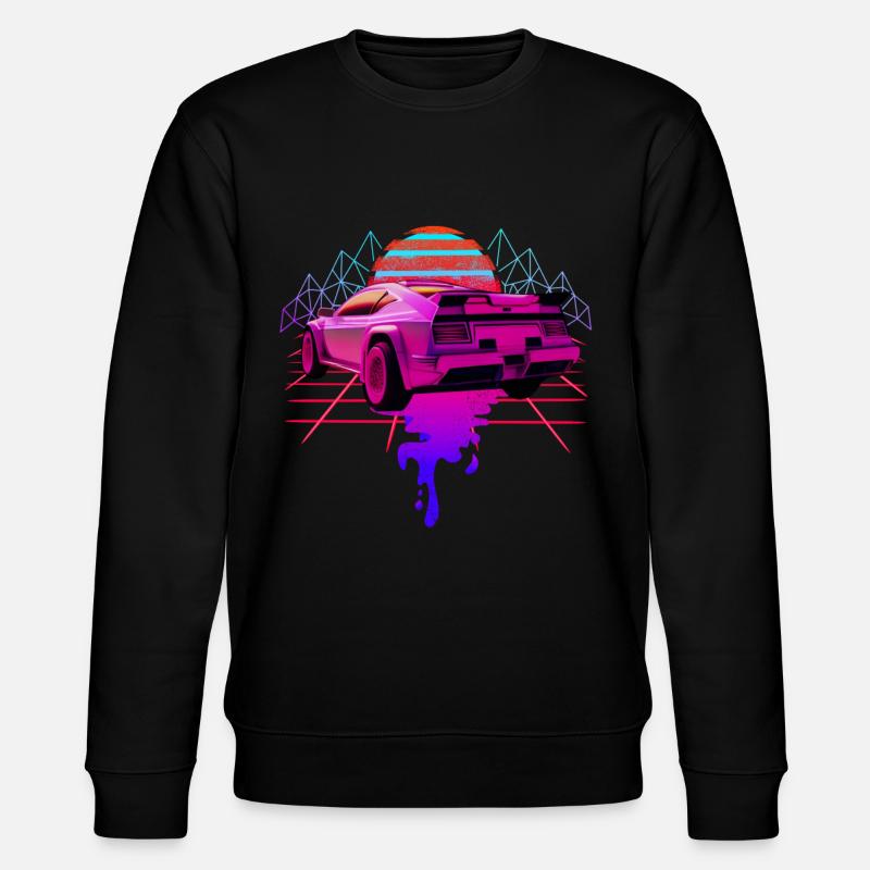Retro Wave Racing Supercar - Sweat bio CHANGER Stanley/Stella Unisexe - noir