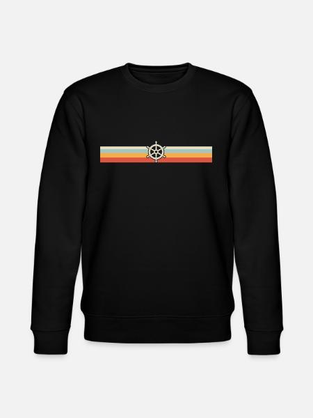 Retro wheel cruise captain - Stanley/Stella CHANGER Unisex Organic Sweatshirt - black