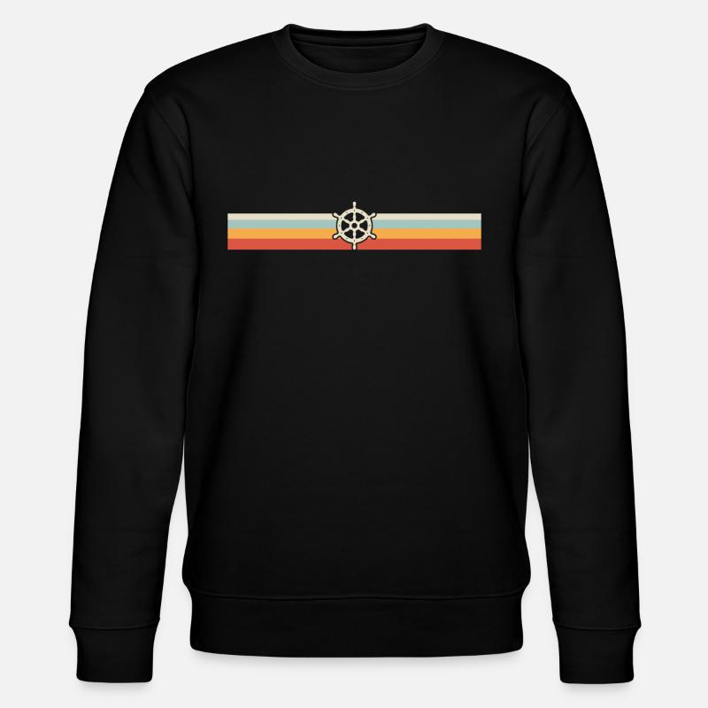 Capitaine de croisière rétro - Sweat bio CHANGER Stanley/Stella Unisexe - noir