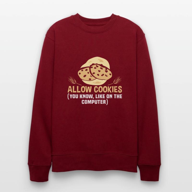 Kekse und Kuchen Backen Bäckerin oder Hobbybäcker Stanley/Stella Unisex Bio-Sweatshirt CHANGER 