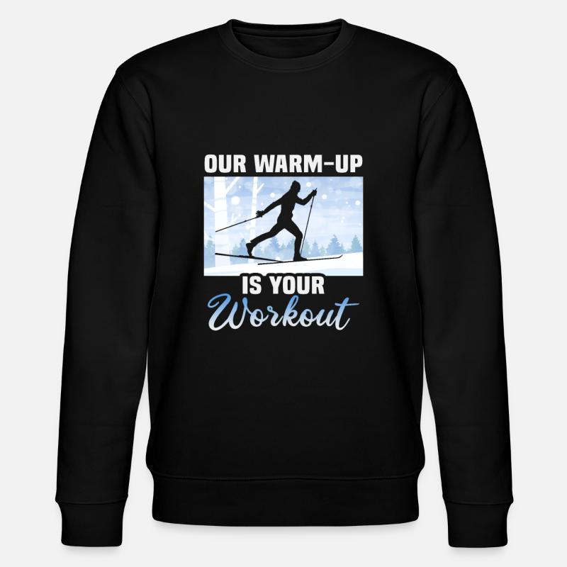 Langläufer Biathlon Skilangläufer - Stanley/Stella Unisex Bio-Sweatshirt CHANGER  - Schwarz