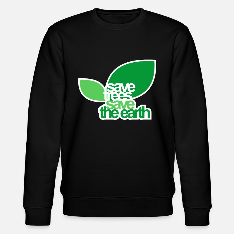 SAVE TREES - Stanley/Stella CHANGER Unisex Organic Sweatshirt - black