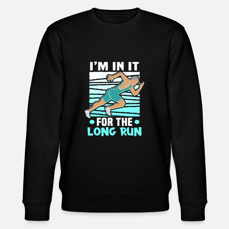 Running Marathon Runner Running - Stanley/Stella CHANGER Unisex Organic Sweatshirt - black