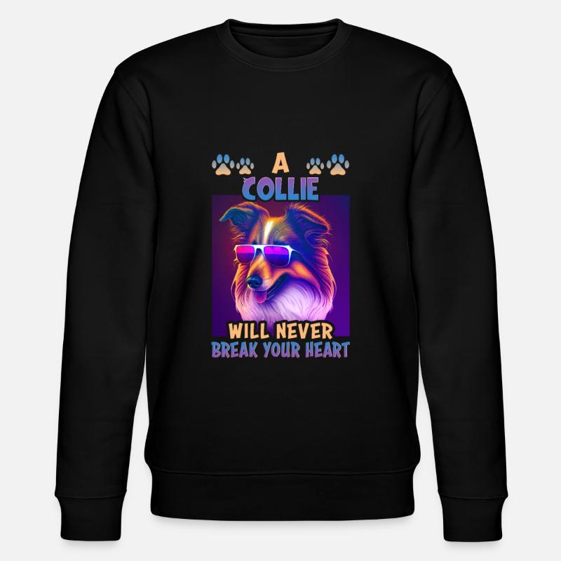 Collie Dog Saying Collie Design - Sweat bio CHANGER Stanley/Stella Unisexe - noir