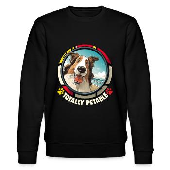 Collie Dogs Cartoon Collie Design - Sweat bio CHANGER Stanley/Stella Unisexe - noir - Devant - Nik (191cm) & Marisol (170cm)