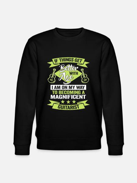 Guitar player birthday guitarist musician - Stanley/Stella CHANGER Unisex Organic Sweatshirt - black