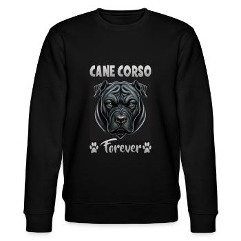 Chien disant Cane Corso design pour les amoureux des chiens - Sweat bio CHANGER Stanley/Stella Unisexe - noir - Devant - Nik (191cm) & Marisol (170cm)