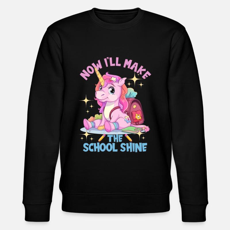 Schulkind Zur Einschulung Goodbye Kindergarten - Stanley/Stella Unisex Bio-Sweatshirt CHANGER  - Schwarz