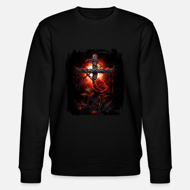 Croix gothiques design victorien - Sweat bio CHANGER Stanley/Stella Unisexe - noir