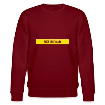 made in germany - Stanley/Stella Unisex Bio-Sweatshirt CHANGER  - Burgunderrot - Vorne - Nik (191cm) & Marisol (170cm)
