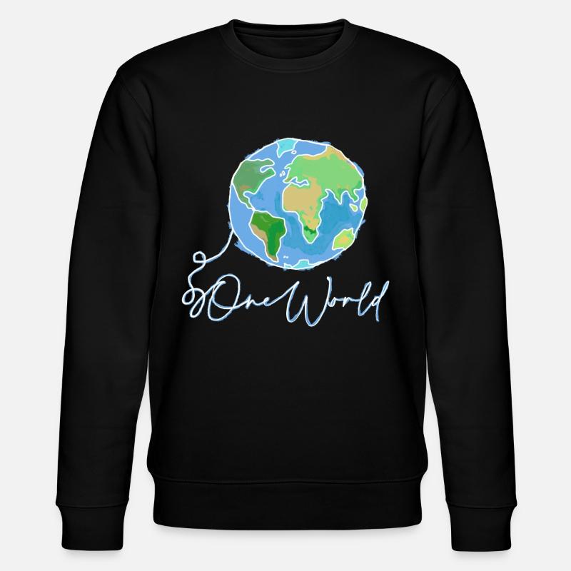 World - Stanley/Stella Unisex Bio-Sweatshirt CHANGER  - Schwarz