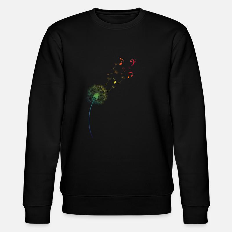 Partitions de pissenlit pissenlit arc-en-ciel - Sweat bio CHANGER Stanley/Stella Unisexe - noir