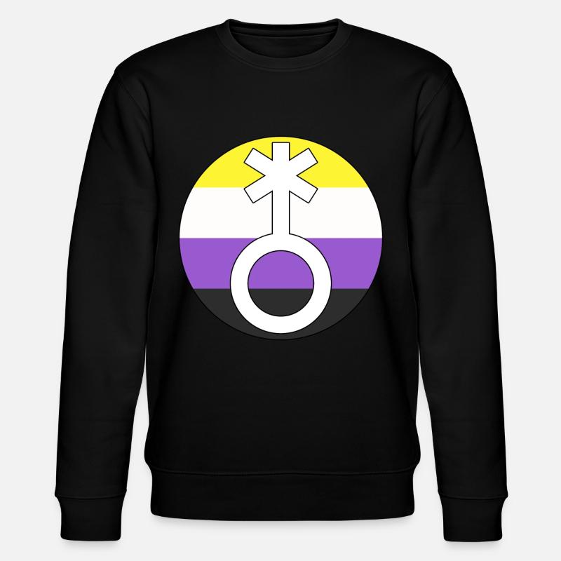 Symbol Nonbinary Non-Binary Nonbinary Gender - Stanley/Stella CHANGER Unisex Organic Sweatshirt - black
