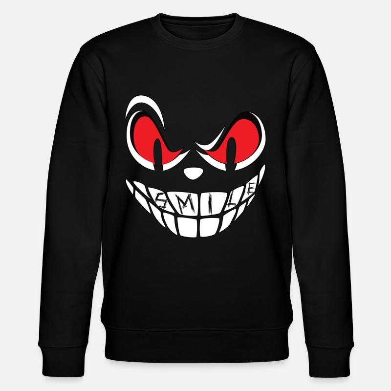 Visage souriant - Sweat bio CHANGER Stanley/Stella Unisexe - noir