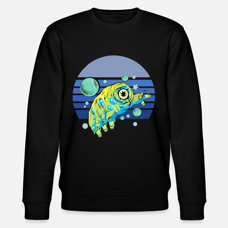 Tardigrade Blue Retro - Stanley/Stella CHANGER Unisex Organic Sweatshirt - black