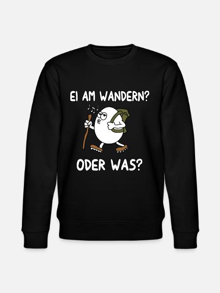 Ei am wandern - Stanley/Stella Unisex Bio-Sweatshirt CHANGER - Schwarz