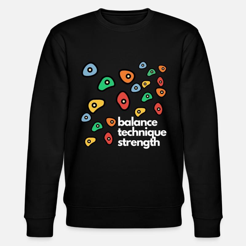Bouldern - Stanley/Stella Unisex Bio-Sweatshirt CHANGER  - Schwarz
