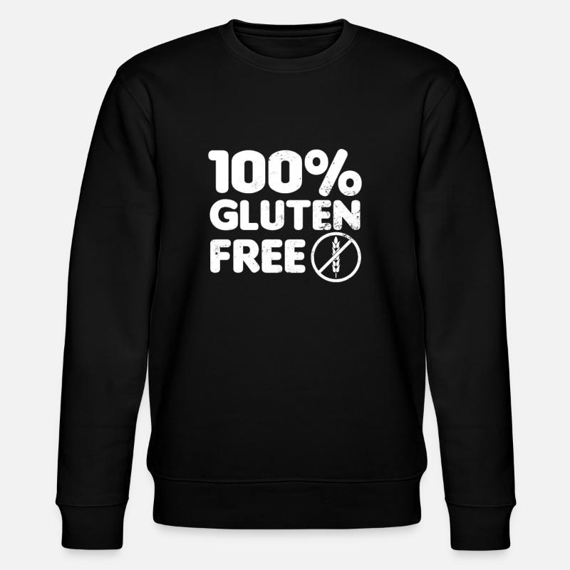 Zöliakie 100% Gluten-freies Geschenk - Stanley/Stella Unisex Bio-Sweatshirt CHANGER  - Schwarz