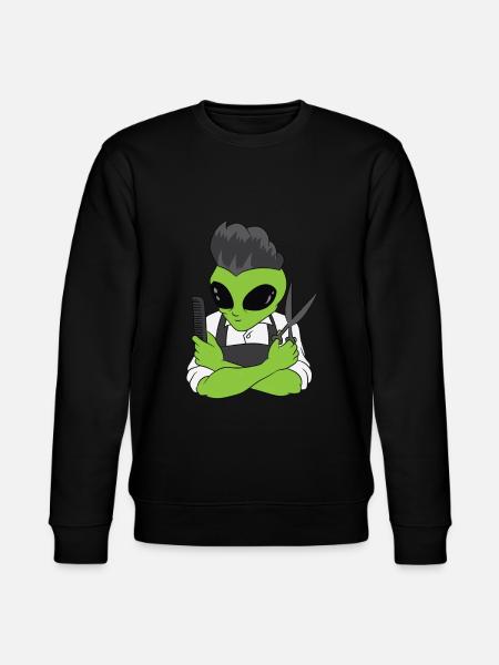 Barber Alien - Stanley/Stella CHANGER Unisex Organic Sweatshirt - black