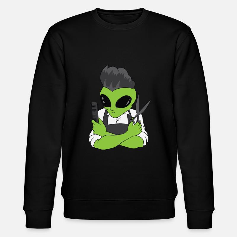 Friseur Alien - Stanley/Stella Unisex Bio-Sweatshirt CHANGER  - Schwarz