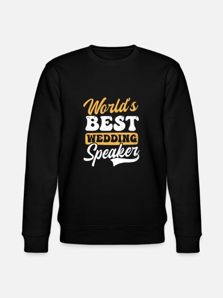 Speaker Worlds Bester Hochzeitsredner - Stanley/Stella Unisex Bio-Sweatshirt CHANGER - Schwarz