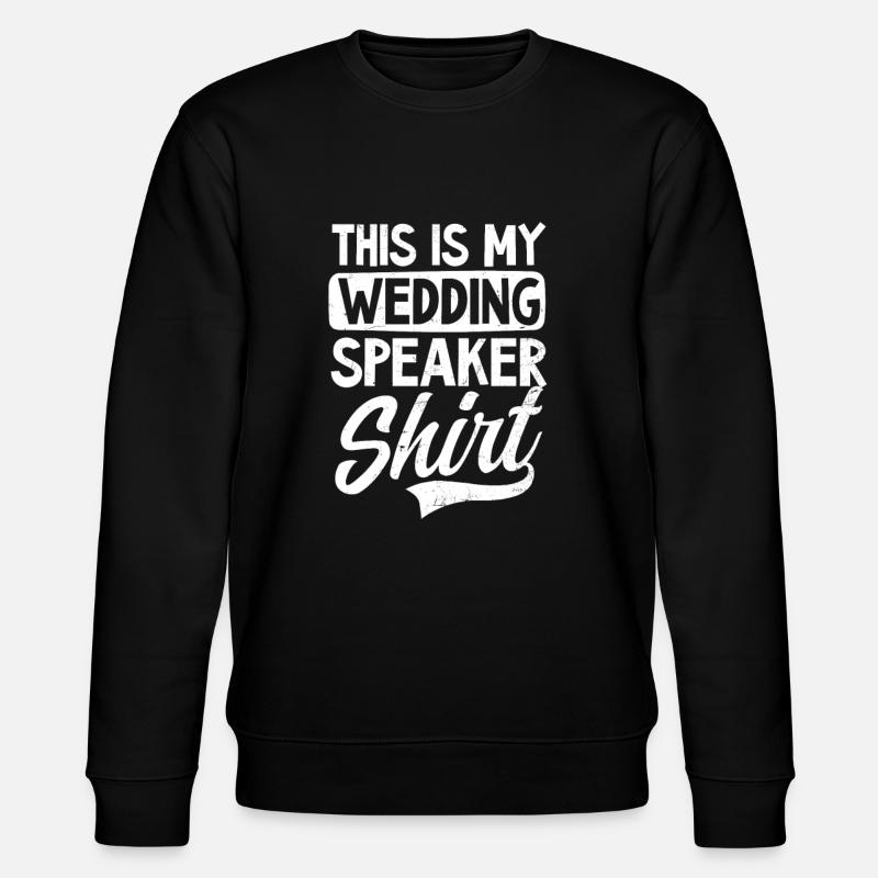 Redner Hochzeit Redner Outfit - Stanley/Stella Unisex Bio-Sweatshirt CHANGER  - Schwarz
