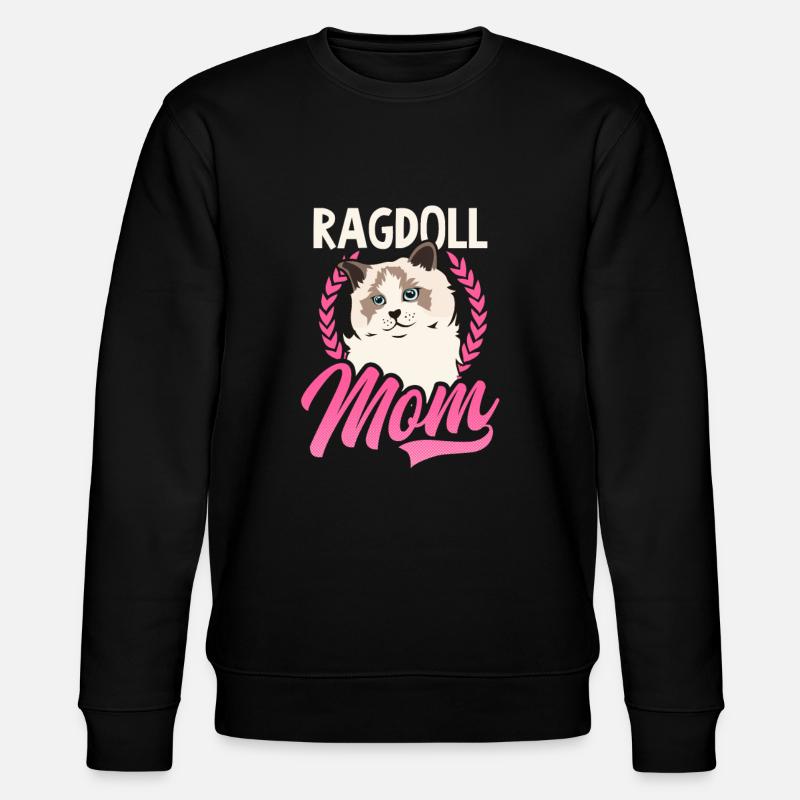 Ragdoll Chat Ragdoll Maman - Sweat bio CHANGER Stanley/Stella Unisexe - noir