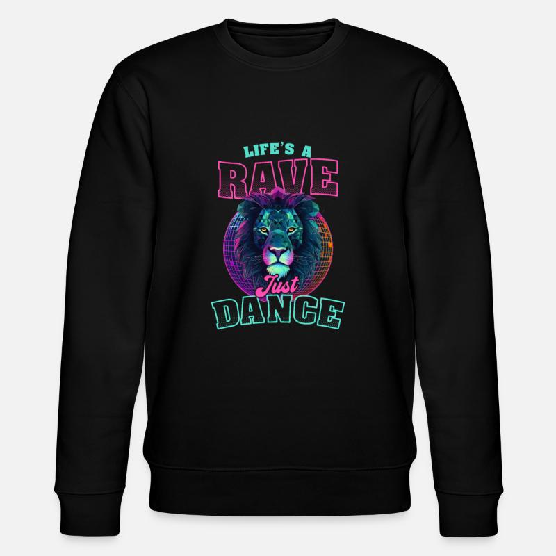 Edm Rave Life Rave Tanz - Stanley/Stella Unisex Bio-Sweatshirt CHANGER  - Schwarz