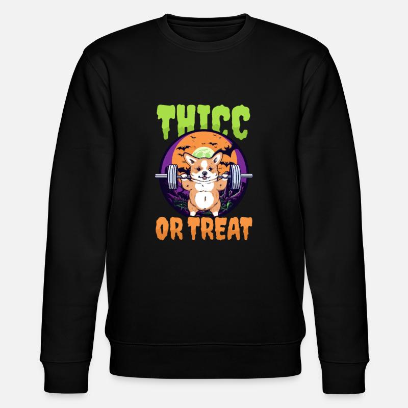 Musculation Halloween épais ou traiter - Sweat bio CHANGER Stanley/Stella Unisexe - noir