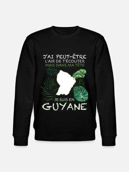 Message Guyane Idée Cadeau - Sweat bio CHANGER Stanley/Stella Unisexe - noir