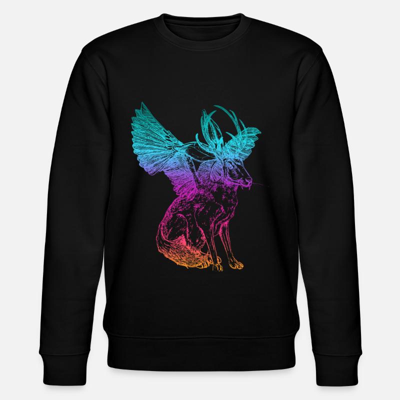 WOLPERTINGER - Sweat bio CHANGER Stanley/Stella Unisexe - noir