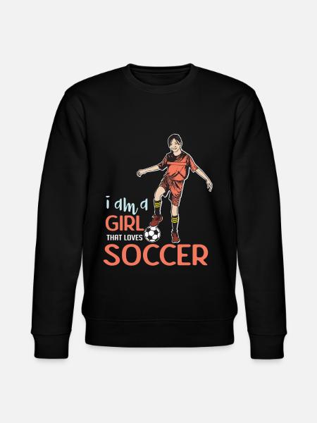 Soccergirl - Stanley/Stella CHANGER Unisex Organic Sweatshirt - black