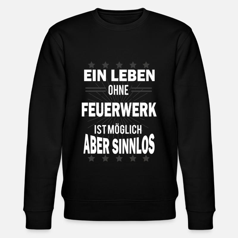 Feuerwerk Silvester - Stanley/Stella Unisex Bio-Sweatshirt CHANGER - Schwarz