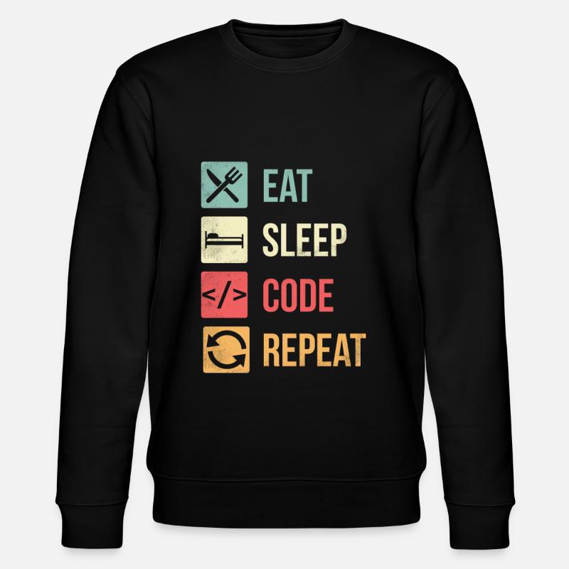 Software Engineer Codierung - Stanley/Stella Unisex Bio-Sweatshirt CHANGER  - Schwarz