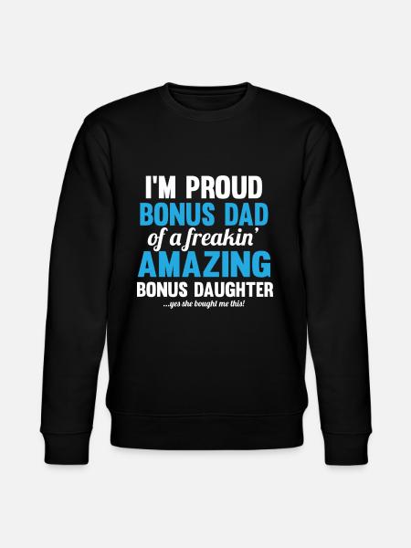 Stepdad Bonus Father - Stanley/Stella CHANGER Unisex Organic Sweatshirt - black